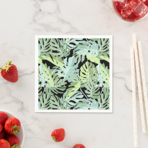 Jungle Floral Pattern Napkin