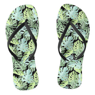 Jungle Floral Pattern Thongs