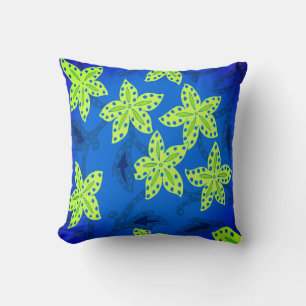 Jungle Floral Throw Pillow