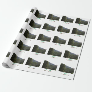 Jungle forest trees moutain travel add place name wrapping paper