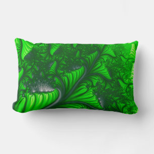 Jungle fractal lumbar cushion