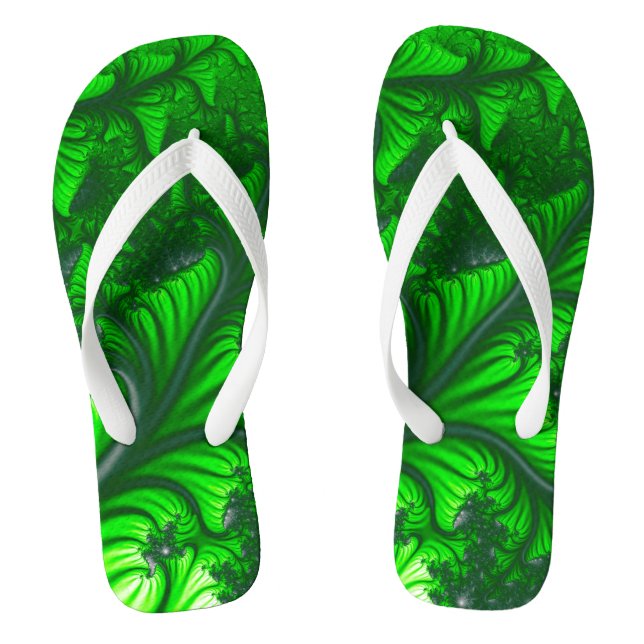 Jungle fractal thongs (Footbed)
