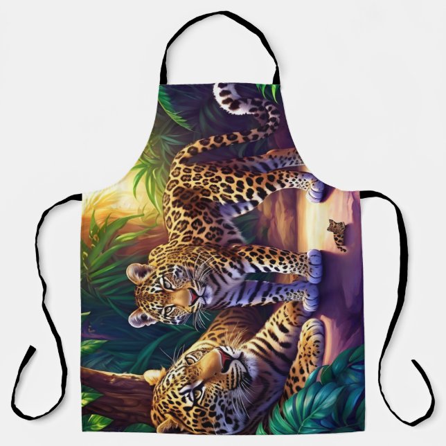 Jungle Friends All-Over Print Apron (Front)