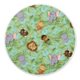 Jungle Friends Ceramic Knob