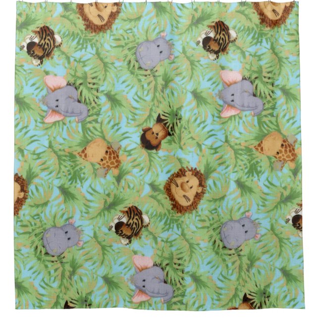 Jungle Friends Shower Curtain (Front)