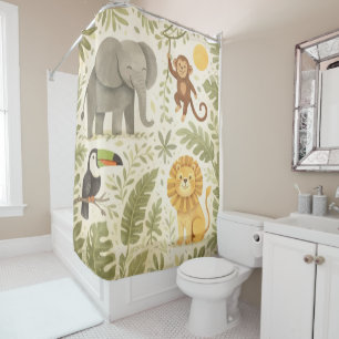 Jungle Friends Shower Curtain