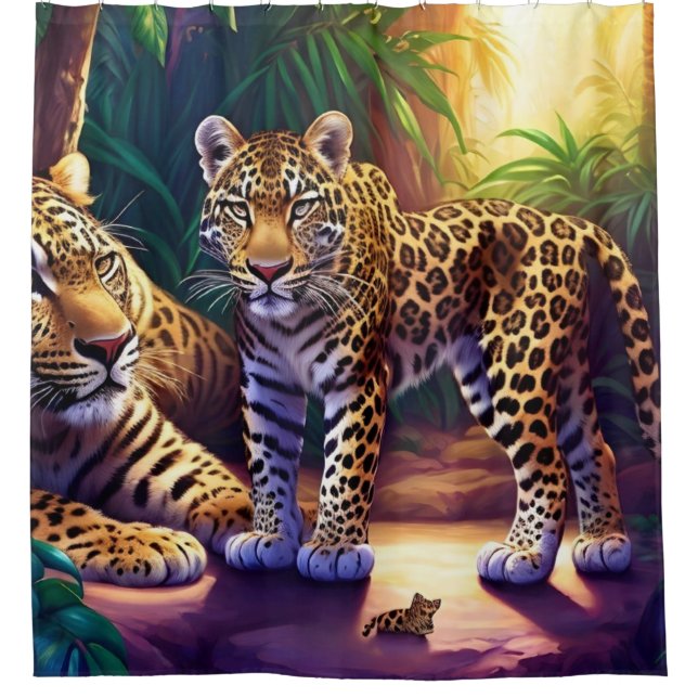 Jungle Friends Shower Curtain (Front)