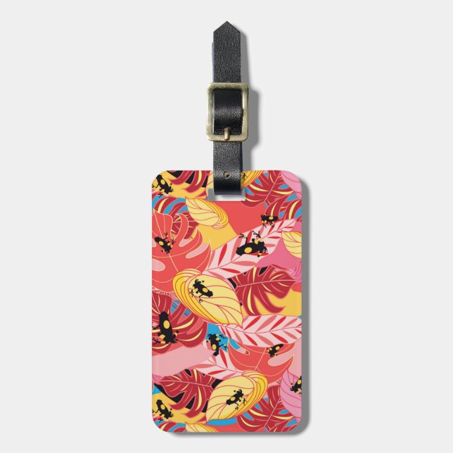 Jungle Frogs Luggage Tag (Front Vertical)