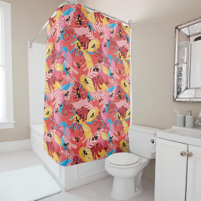 Jungle Frogs Shower Curtain (In Situ)