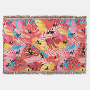 Jungle Frogs Throw Blanket