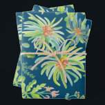 Jungle Garden Watercolor Botanical Floral Wrapping Paper Sheet<br><div class="desc">Hand-painted botanical pattern. THANK YOU FOR SUPPORTING INDEPENDENT ARTISTS! All artwork and designs are created by me. I love to draw and paint! Thanks for shopping with me and supporting my creativity! :) Check my shop for lots more colours and designs or let me know if you'd like something custom!...</div>