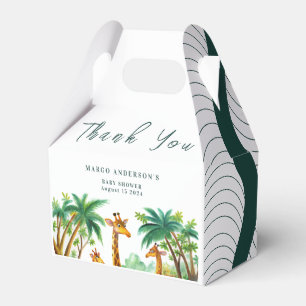 Jungle Giraffe Cute Elegant Hello Baby shower  Favour Box