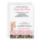 Jungle Giraffe Print (Pink) Baby Shower 5x7 Invite
