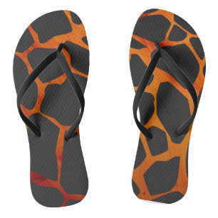 Jungle Giraffe Print Thongs