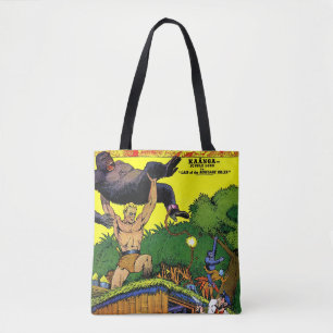 Jungle Gorilla's Lair Vintage Comics Tote Bag