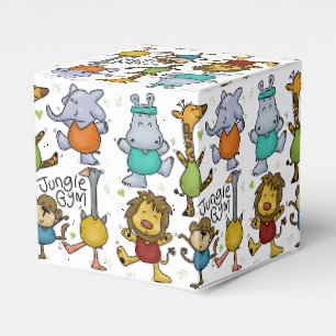 Jungle Gym Exercising Animals Favour Box