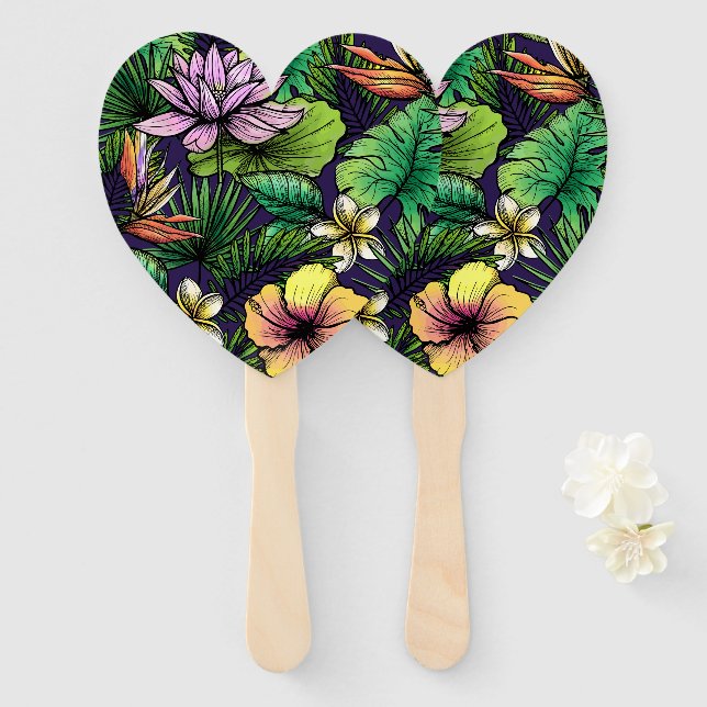 Jungle Hand Fan (Front and Back)