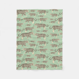 Jungle Jaguar Animal Pattern  Fleece Blanket