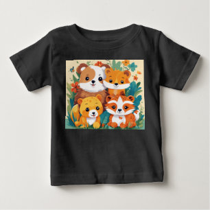 Jungle Jamboree – Playful Animal Parade Kids Baby T-Shirt