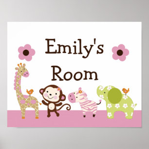 Jungle Jill Animals Poster/Print Wall Art