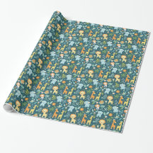 Jungle Joy Baby Shower Wrapping Paper