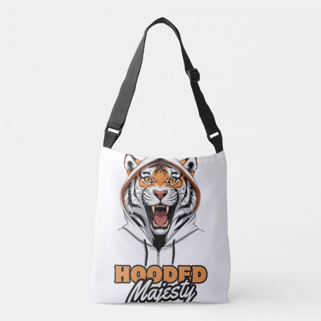 Jungle King | Tiger Street Art Design Crossbody Bag (Front)