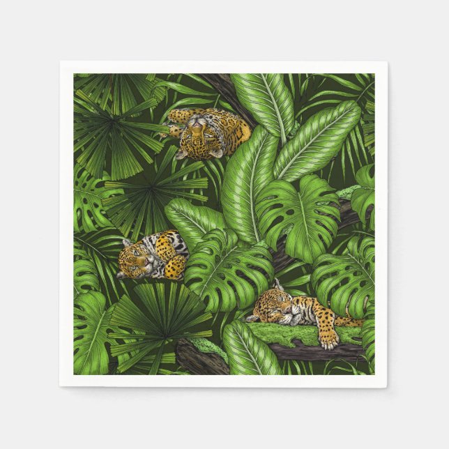 Jungle kitties napkin (Front)