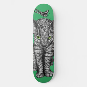 Jungle Kitty Butterfly Skateboard
