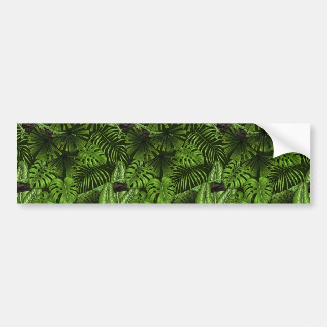 Jungle leaves bumper sticker (Front)