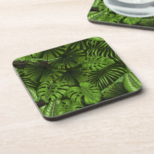 Jungle leaves coaster