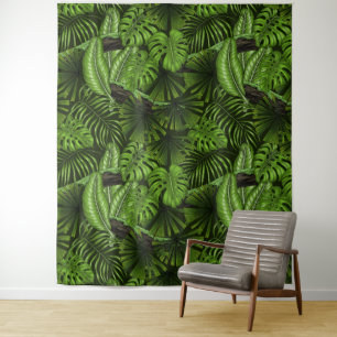 Jungle leaves tapestry