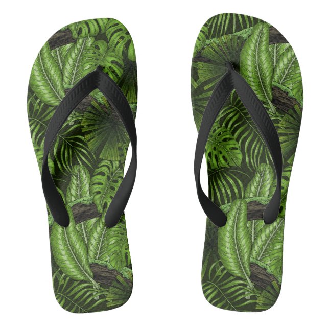 Jungle leaves thongs (Footbed)