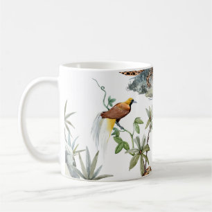 Jungle Leopard Watercolor Tropical Scene Coffee Mug