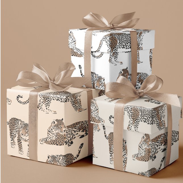 Jungle Leopard Wild Animal Pattern   Wrapping Paper Sheet (Creator Uploaded)