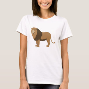 Jungle Lion Animal Illustration T-Shirt