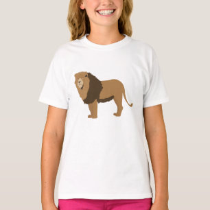 Jungle Lion Animal Illustration  T-Shirt