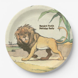 Jungle Lion Birthday Party Paper Plate