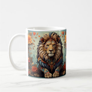 Jungle lion & Exotic Predator Wild Big Cat  Coffee Mug
