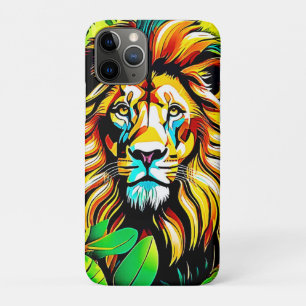 Jungle Lion Pop Art Design iPhone 11 Pro Case