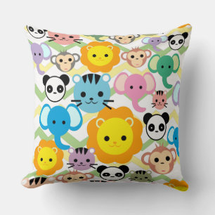 jungle, lion, tiger,  Throw Pillow 20" x 20"