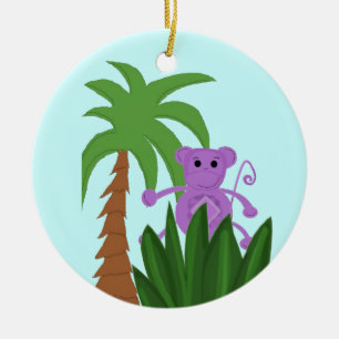 Jungle Monkey Ceramic Ornament