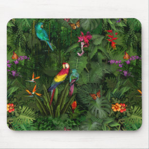 Jungle 🌴🌺🦜 mouse pad