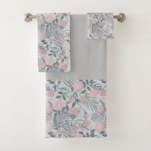 Jungle of the soft colours bath towel set