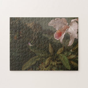 Jungle Orchids and Hummingbirds Jigsaw Puzzle