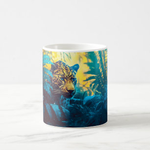 Jungle Painting of a Leopard Coffee Mug