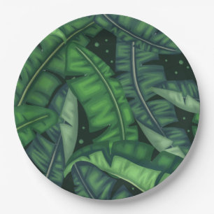 Jungle Palms Paper Plate