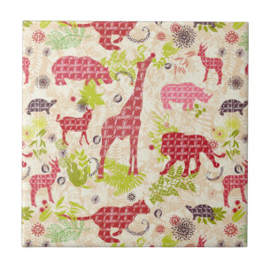 Jungle paradise ceramic tile