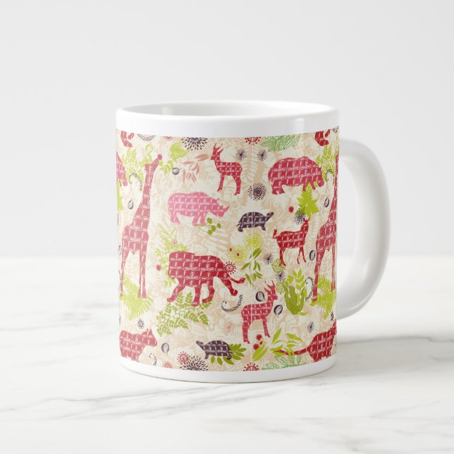 Jungle Paradise Large Coffee Mug (Front Right)