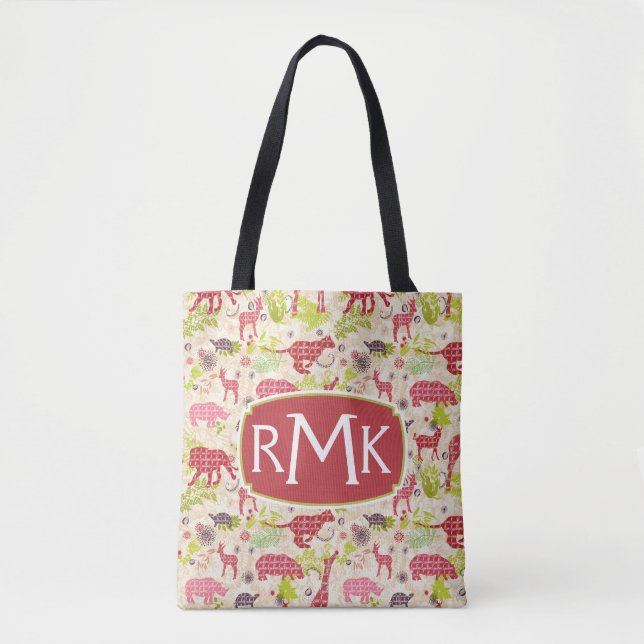 Jungle paradise | Monogram Tote Bag (Front)