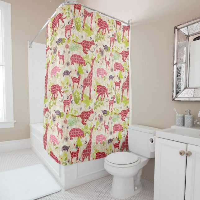 Jungle paradise shower curtain (In Situ)